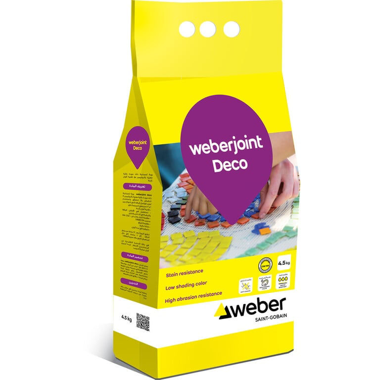 Затирка для плитки Weberjoint Deco 4.5 кг