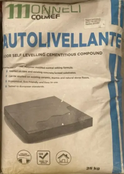 Monneli Colmef Floor Self-Levelling Cementitious Compound 25kg