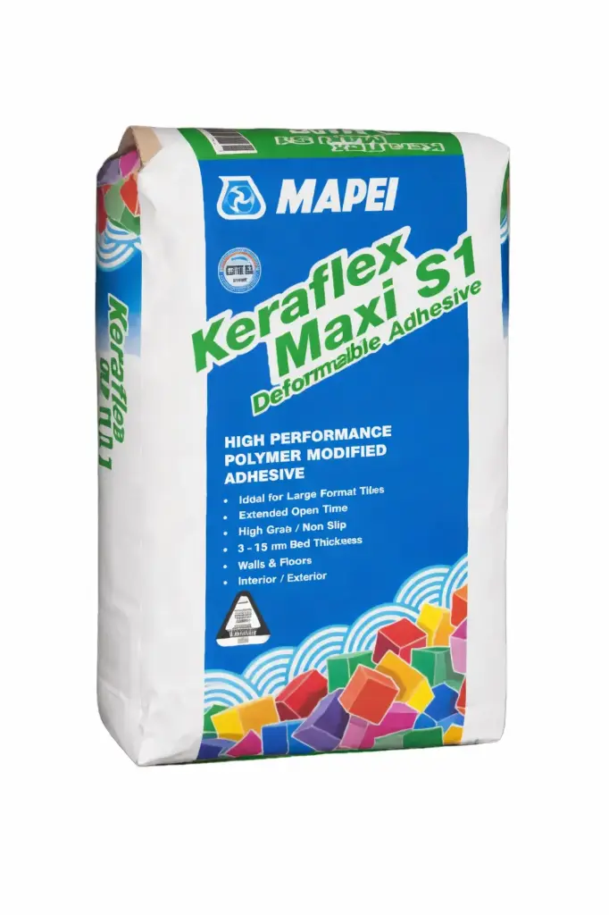 Цементный деформируемый клей для плитки Mapei Keraflex Maxi S1 Grey, 25 кг