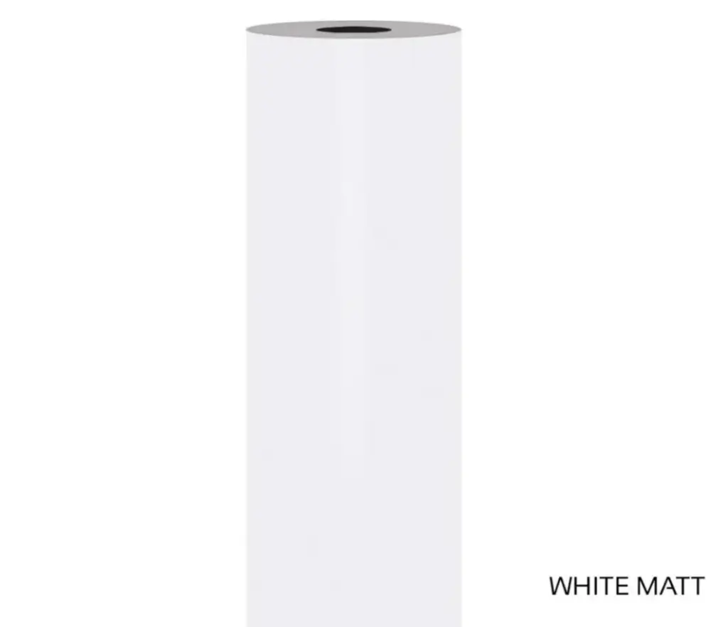 Виниловая плёнка RhineCal Matt Color, 1.22 × 50 м, белая