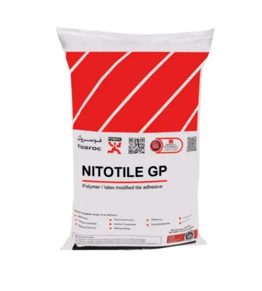 Fosroc NitoTile GP White Cementitious Tile Adhesive, 25 kg