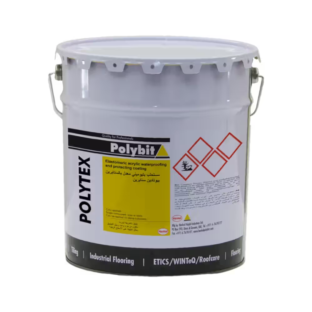 Henkel Polybit Polytex Elastomeric Acrylic Waterproofing Coating White 20 L