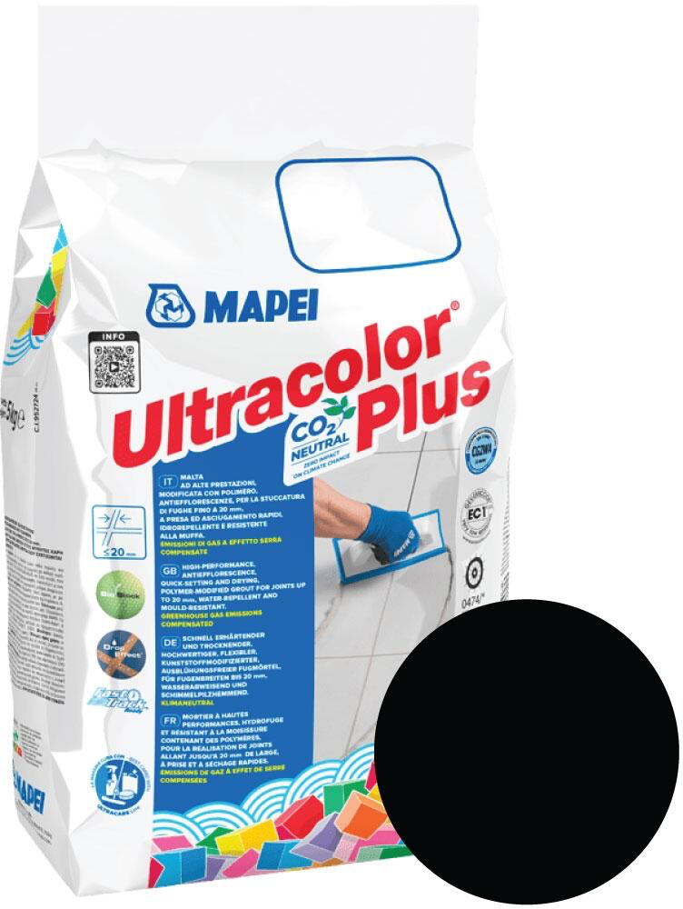 Затирка для плитки Mapei Ultracolor Plus 120 черный 4×5 кг