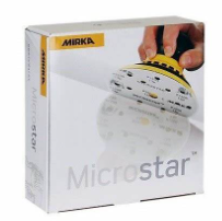 Шлифовальный круг Mirka Microstar на липучке, 150 мм, 15 отверстий, P1200, 50 шт./кор.