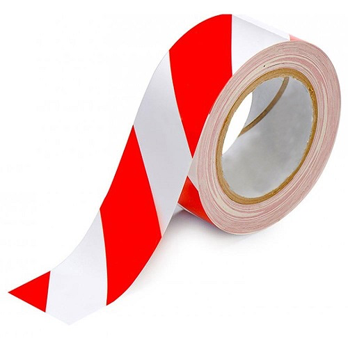 Warning Tape 75 mm × 100 m, Red & White