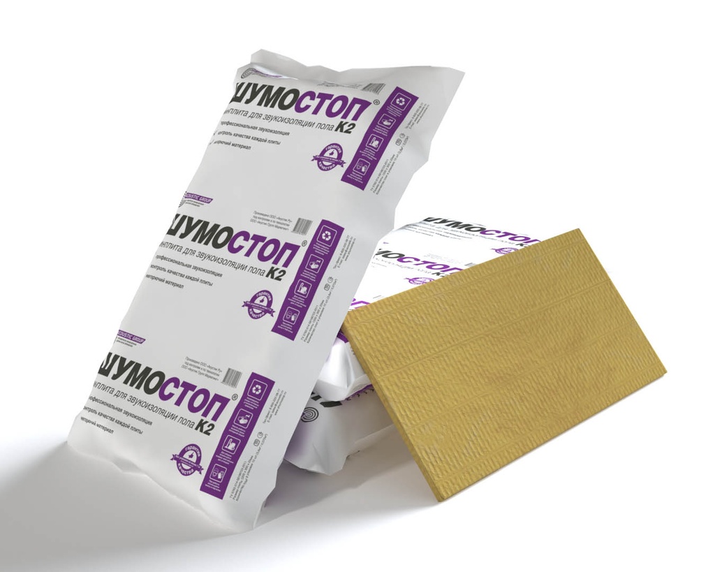 Soundproofing plate Shumostop K2, 1200x300x20mm (pack. 10 pcs/3.6 m2) 1252.1105