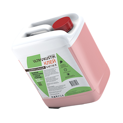 Ultrakustik glue for soundproofing and sound-absorbing materials, 8 kg/10l. 1407.4100