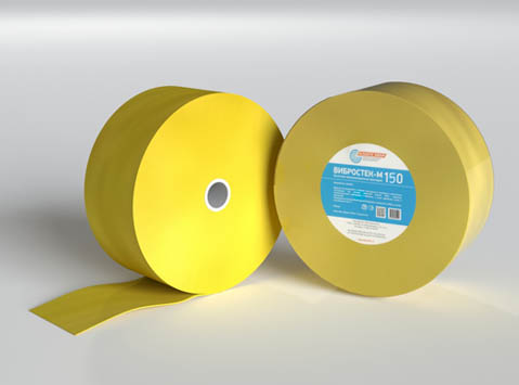 Soundproofing tape Vibrostek-M 150, 4 mm (roll 0.15x30m) 1185.1102