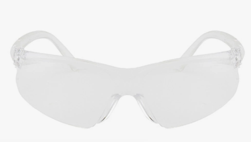 Protective Safety Glasses, Clear Lens
