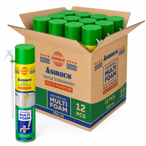 [pu faom] Asmaco Universal Multi Foam 750 ml – Box of 12