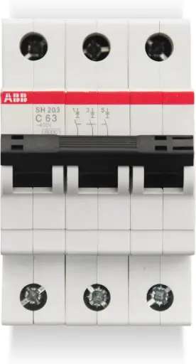 [SH203 C63] ABB MCB 63A 3P 6kA / Автоматический выключатель ABB 63А, 3P, 6kA