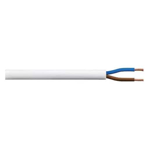 [RR Flexible Cable] RR Flexible Cable 2 x 1.5 mm² White (per 1 m)