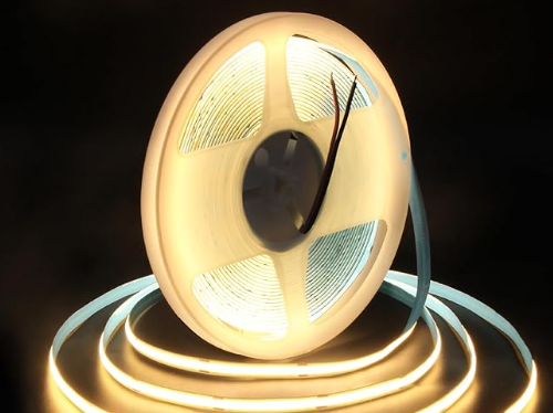 [833.06.006/WARM WHITE] COB STRIP LIGHT,12V ,10W/M,320 LEDS/M ,3000K 5M/ROLL 5MM 833.06.006/WARM WHITE