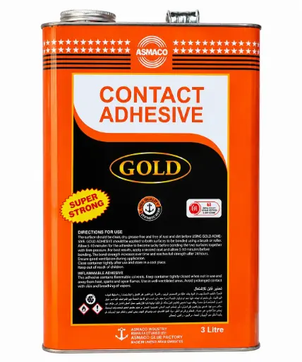 [Asmaco contact adhesive 3kg] Asmaco Contact Adhesive Gold Super Strong, 3L