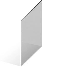 6mm hd grey glass reflective glass with polish & temper 339x339