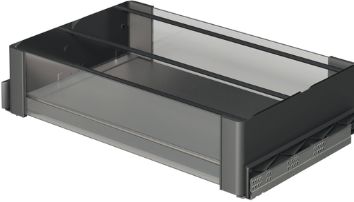 [conero-shoe-fence-1114mm-clear-installation-witdth-powder-black-] CONERO SHOE FENCE 1114MM CLEAR INSTALLATION WITDTH POWDER BLACK