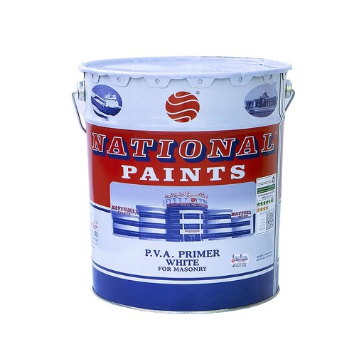 National Paints PVA Primer White, 18 L