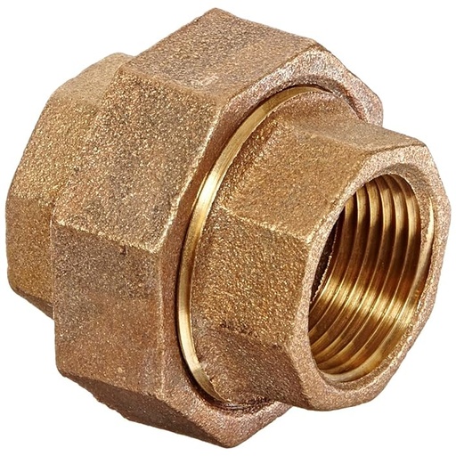 Brass Union, Female × Male Thread, 3/4"