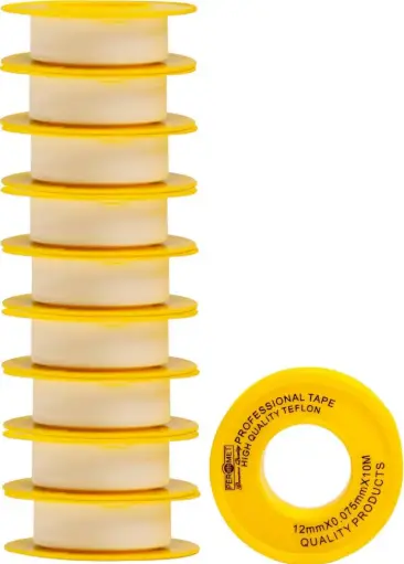 [TEF-TAPE-12] Peromet Teflon Tape 12 mm, PTFE Thread Seal Tape (per piece)