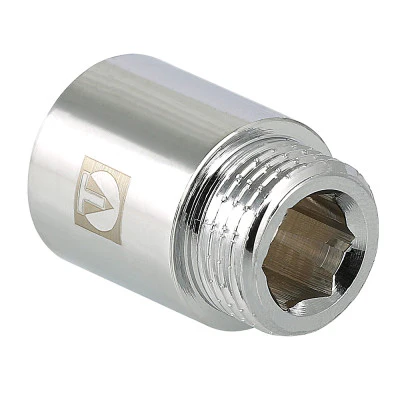 [VTr.198.C.0620] VALTEC Chrome-Plated Brass Extension 1″ Female × 20 mm / Латунный хромированный удлинитель 1″ ВР × 20 мм - Art.