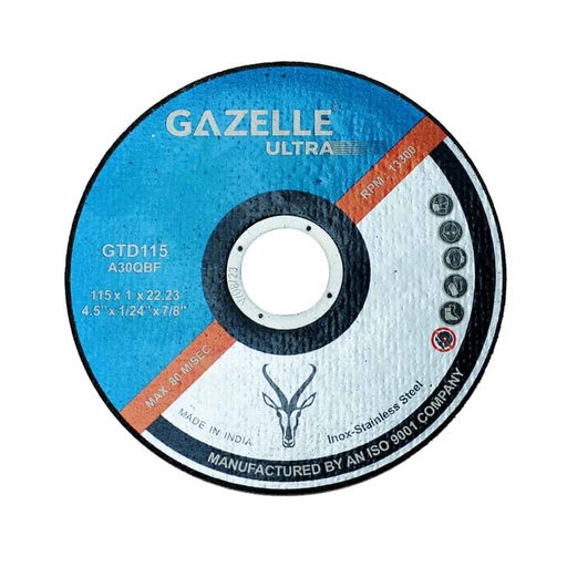 Gazelle Cutting Disc Ultra Thin 4.5" 115 x 1 x 22 mm