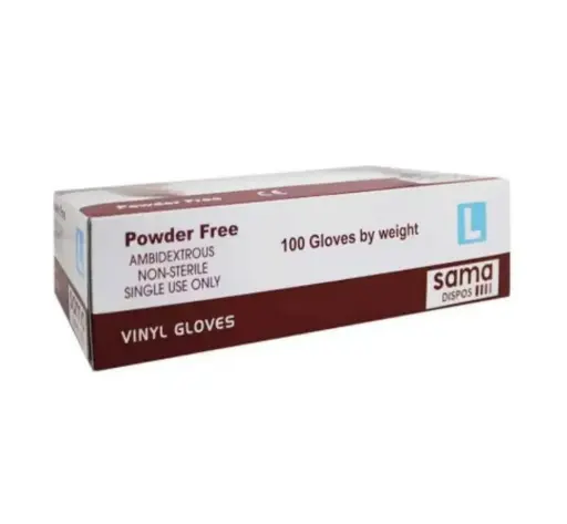 [SAMA-VINYL-GLV-100] Sama Dispos Vinyl Gloves 100 pcs