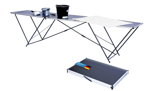 Folding multifunctional table Multi-purpose Folding market table Height-adjustable wallpaper table, table for camping, garden for festivals Markets