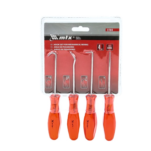 [117619] MTX Pick and Hook Set 4 pcs / Набор шильев и крючков MTX, 4 шт.