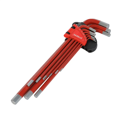 [G80133] Gazelle Long Arm Hex Key Set 9 pcs Metric / Набор шестигранных ключей Gazelle длинных 9 шт., метрический