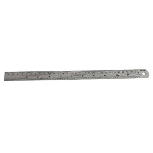 [G80218] Gazelle Stainless Steel Ruler 12 in (30 cm) / Линейка из нержавеющей стали Gazelle 12 in (30 см)