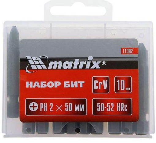 Bit set PH2 X 50mm 113829mtx 10pcs in a pack