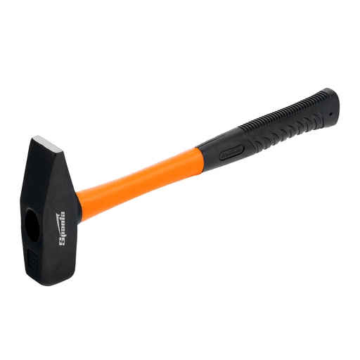 [10380] Machinist's hammer, fiberglass handle with rubber shaft, 1000G// Sparta