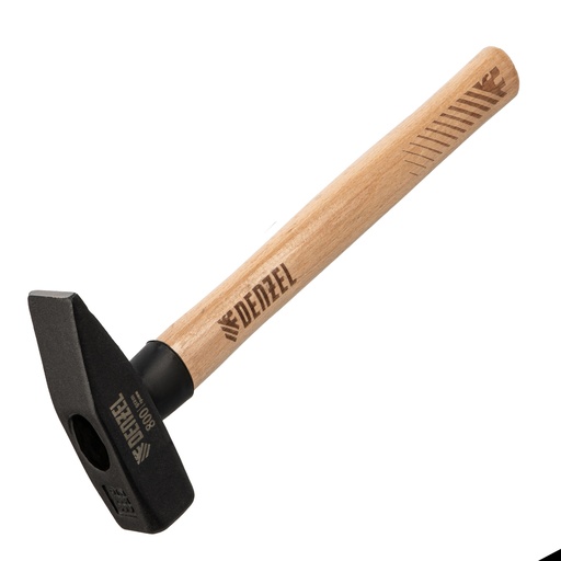[10435] Machinist's hammer, 800 g, forged square head, beech handle// Denzel 10435