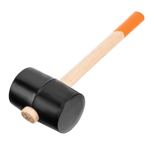 [11161] Rubber mallet 1130G black rubber, wooden handle// Sparta