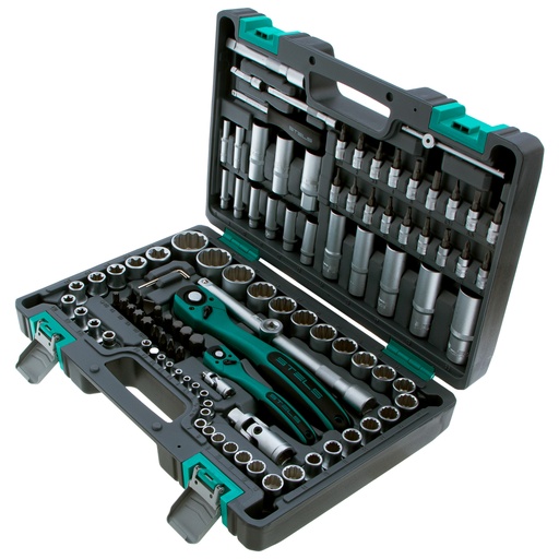 [14122] 109 pcs tool kit, dodecahedral sockets// Stels 14122