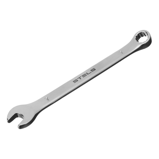 [15203] Combination spanner, 7 mm, CrV, satin chrome// Stels 15203