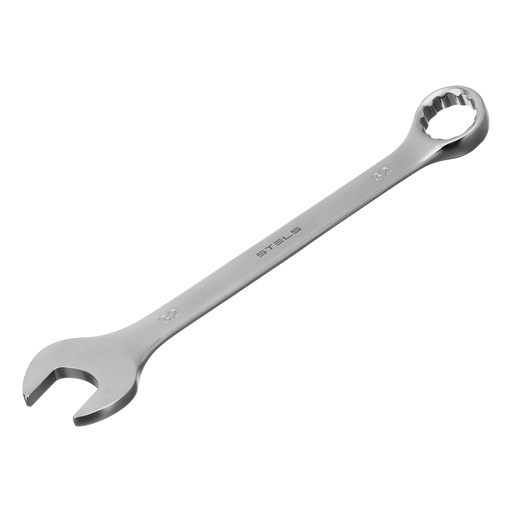 [15219] Combination spanner, 32 mm, CrV, satin chrome// Stels
