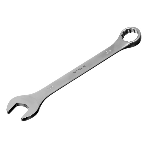 [15233] Combination spanner, 36 mm, CrV, satin chrome// Stels 15233