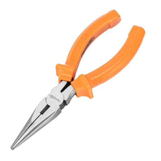 [17157] 160mm Long nose pliers with plastic handles, polished Classic line// Sparta