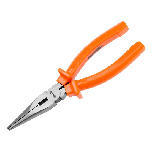 [17159] 180mm Long nose pliers with plastic handles, polished Classic line// Sparta
