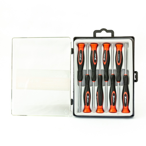 [115899] Screwdriver set for precision work TORX 5-6, PH 0-00, SL 2-3, 8 pcs, CrV// MTX