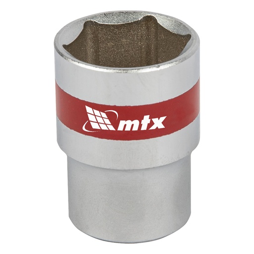 [131219] Hex drive socket 21mm , CrV, 1/2", chrome plated// MTX