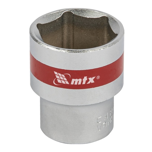 [131249] Hex drive socket 24mm , CrV, 1/2", chrome plated// MTX