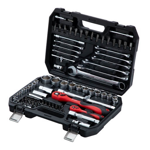 [135149] Tool kit,1/2”,1/4”,CrV, plastic case 82 pcs,// MTX