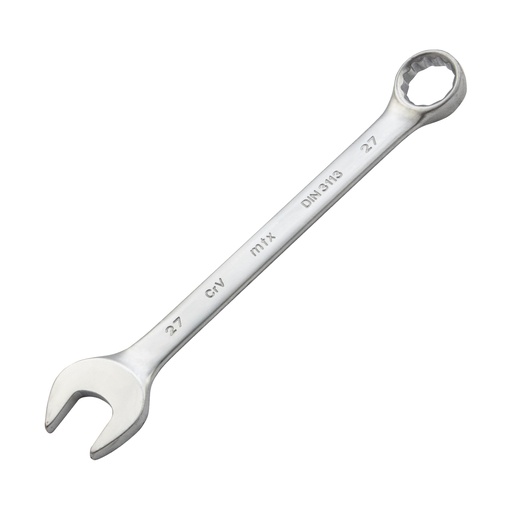 [151209] Combination spanner, 27 mm, CrV, satin chrome// MTX