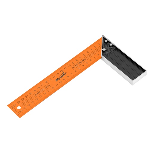 [323425] Square-ruler, metallic, 250 mm// Sparta 323425