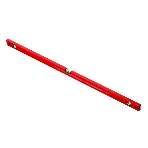 [332329] Aluminium spirit level, 3 vials, ruler, red, 1200 mm// MTX