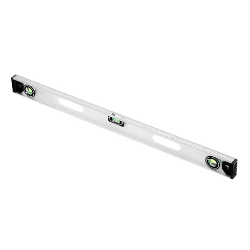 [340269] Aluminium spirit level "Rail", 800 mm, 2 vials+ 1 rotary// MTX