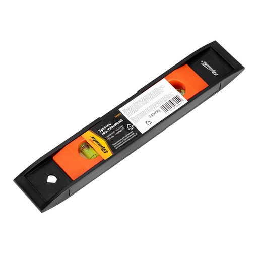 [346055] Spirit plastic level Type (II), 3 vials, magnetic, 225mm// Sparta