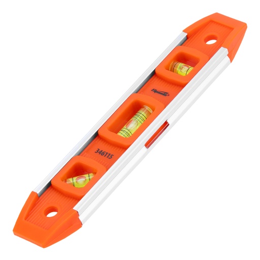 [346115] Spirit plastic level Type (IV), 3 vials, magnetic, 230mm// Sparta